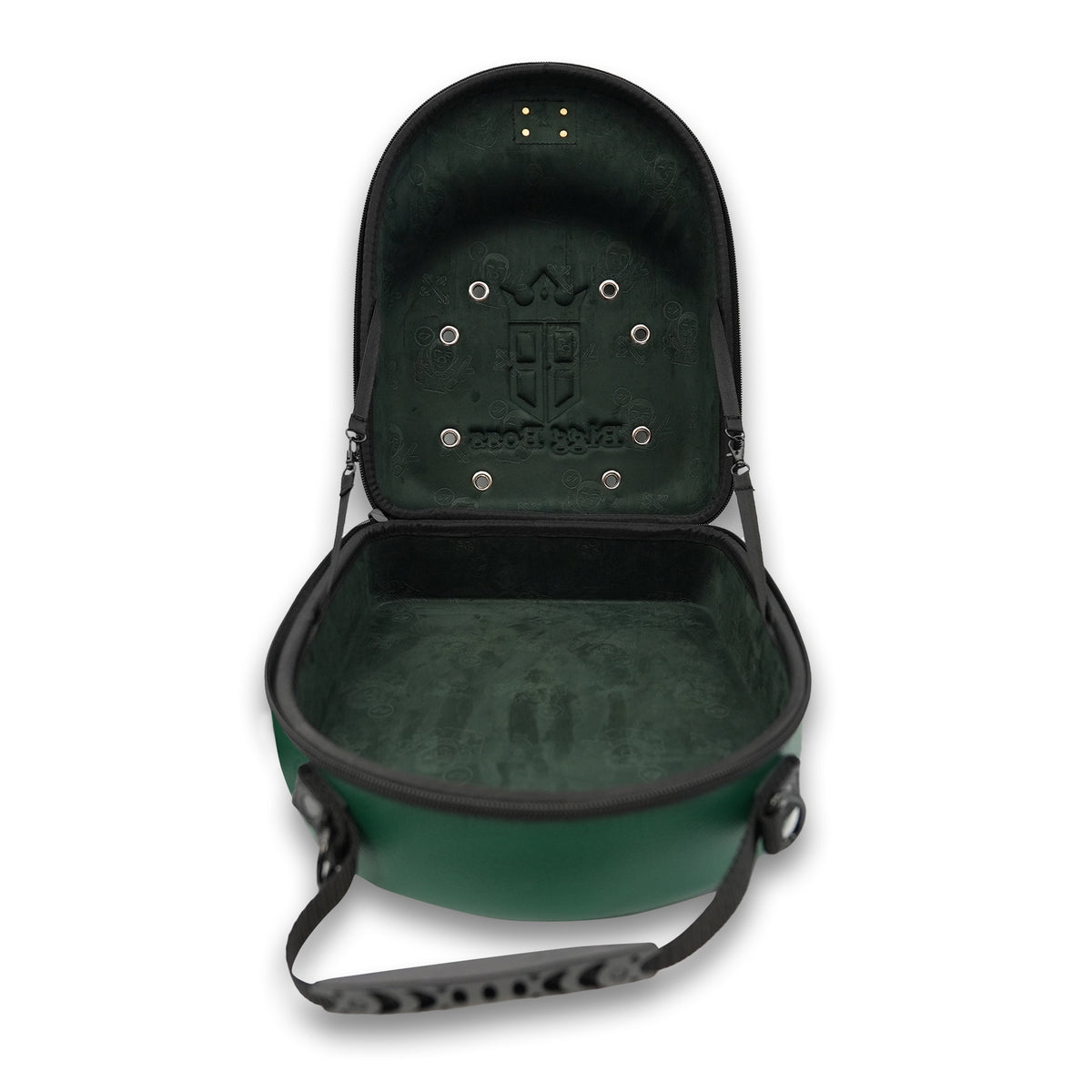 PORTA GORRA GREEN LETHER