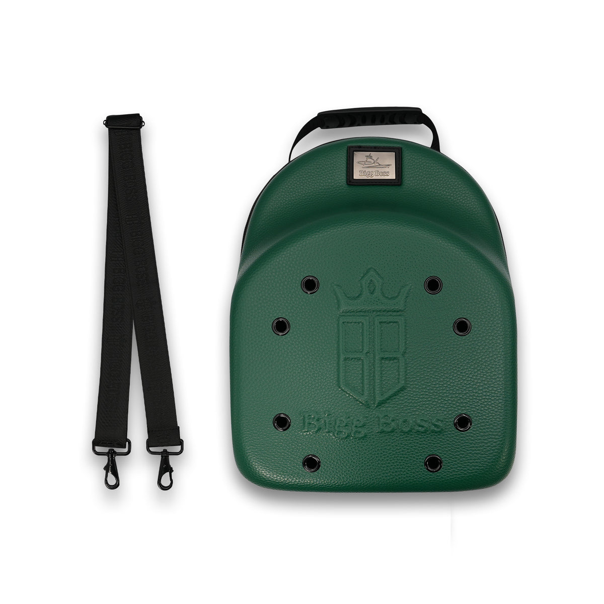 PORTA GORRA GREEN LETHER