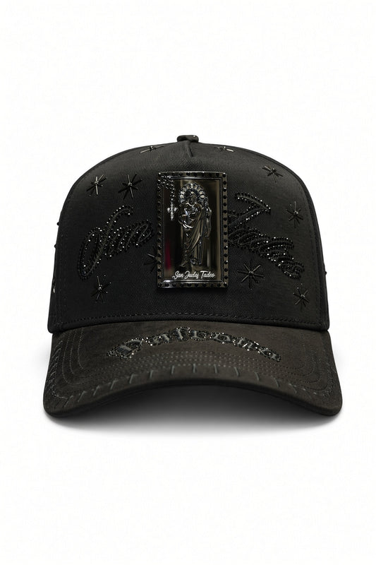 SAN JUDAS PLACA TOTAL BLACK