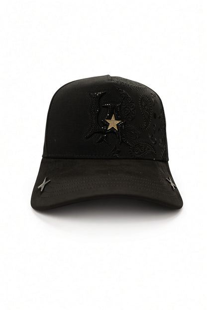 LA STAR BLACK BANDANA