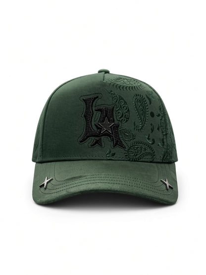 LA STAR GREEN BANDANA