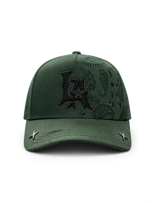 LA STAR GREEN BANDANA