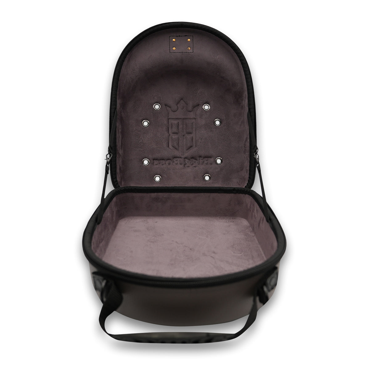 PORTA GORRA GRAY LETHER