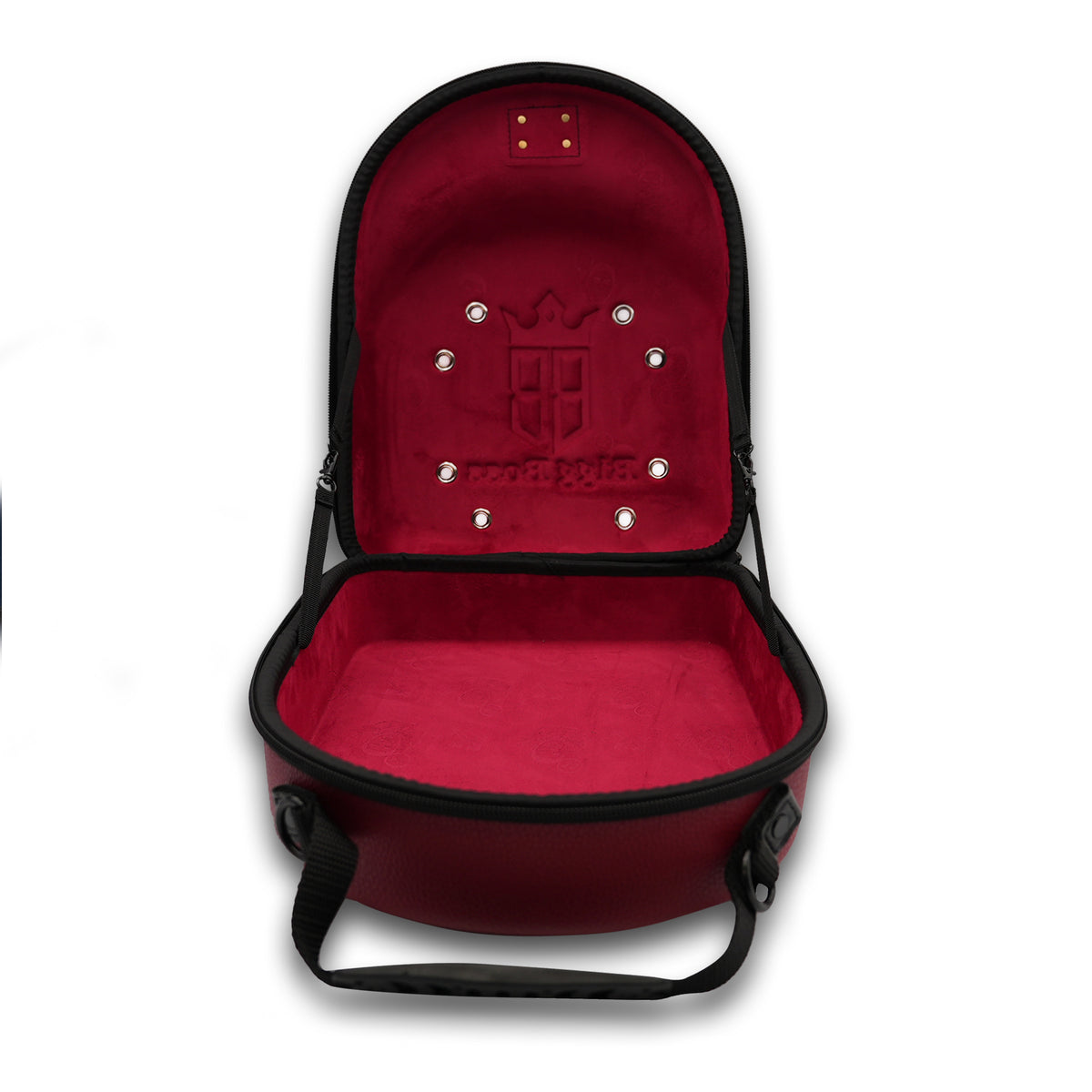 PORTA GORRA RED LETHER