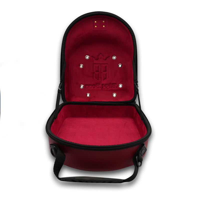 PORTA GORRA RED LETHER