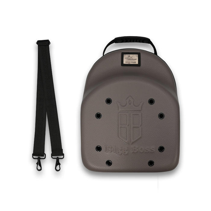 PORTA GORRA GRAY LETHER